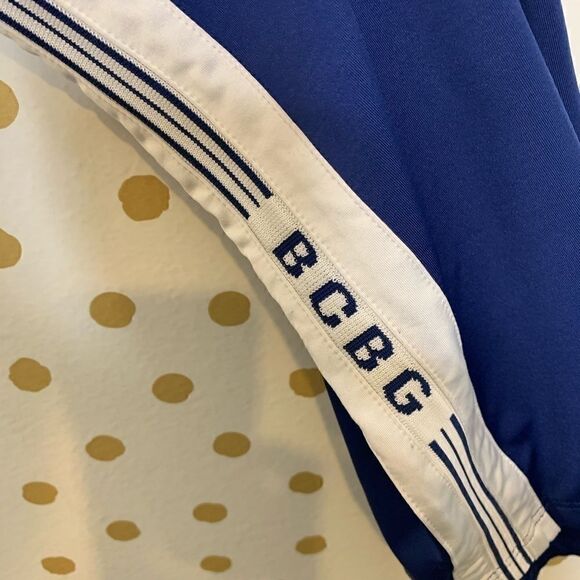 BCBGMAXAZRIA Drawstring Blue Striped Track Pants S - Picture 3 of 7